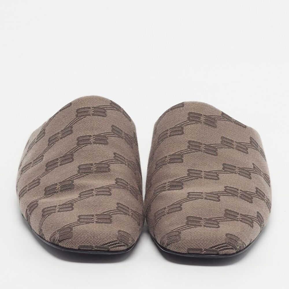 Balenciaga Cosy Bb Size 41.5 Brown Canvas Mules - Picture 3 of 7